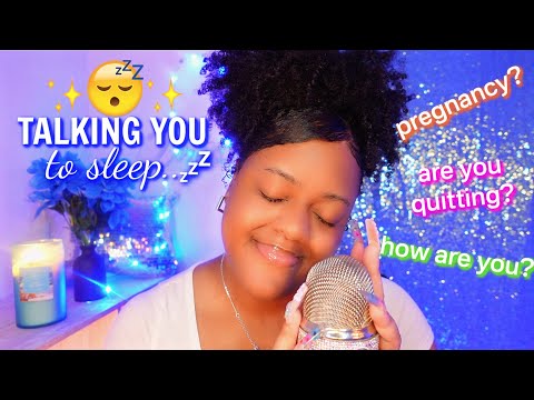 asmr ~ talking you to sleep 😴💤 ✨| life update, pregnancy??, quitting asmr? (tingly whispers ~)