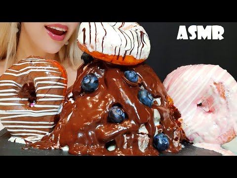 ASMR Donuts Chocolate Cake Party | Eating Sounds MUKBANG
