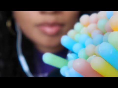ASMR | Eating Wax Candy Bottles compilation 🌈