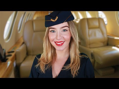 [ASMR] Luxury Private Plane Flight Attendant