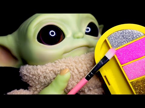 ASMR Baby Yoda Does Your Makeup RP (Whispered, Grogu)