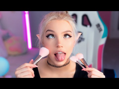 ASMR 🦄 Doing Your Makeup ✨ Relaxing Tapping and Whispering Triggers