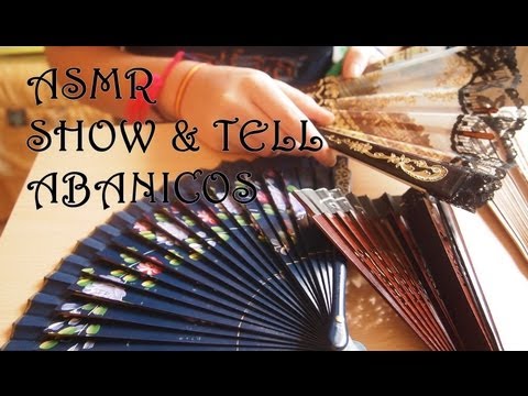 ASMR en español sonidos con abanicos susurrando (whispering) - Helsusurros