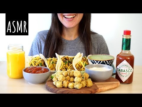 ASMR: Texas-Style Breakfast Tacos | Collaboration With Madison Mukbang (Whispered) 🌮