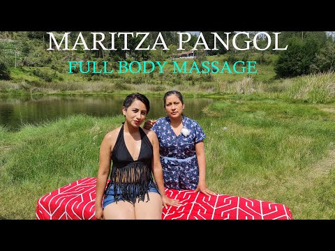Maritza Pangol ♥ ♥ ♥  Ecuadorian full body massage treatment for  cold body with marrow cream.