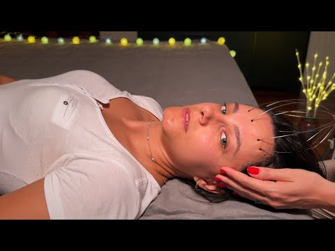 ASMR massagem para aliviar a tensão. Melhor Relaxamento