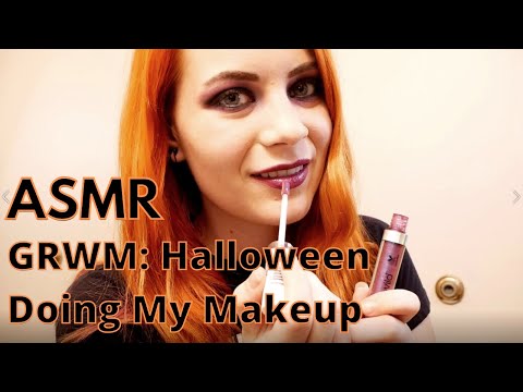 ASMR GRWM: Halloween Edition | Doing My Makeup w/ Narration & Soft Music