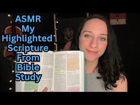 ASMR Reading Scripture From Bible Study✝️Christian ASMR