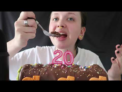 ASMR 20K SUBSCRIBER SPECIAL (Cake Eating) Thank You ALL So Much
