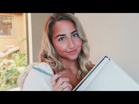 MY FIRST ASMR Video - Asking You Personal Questions (Whispers, Writing sounds)