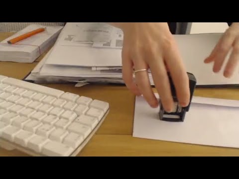 ASMR Sorting & Paying Bills Typing Stamping Envelope Paper Intoxicating Sounds Sleep Help Relaxation