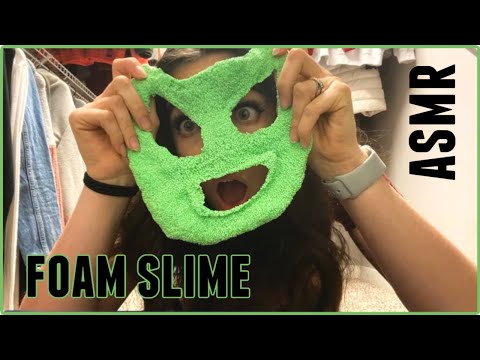 ASMR | foam bead slime, crunchy sounds