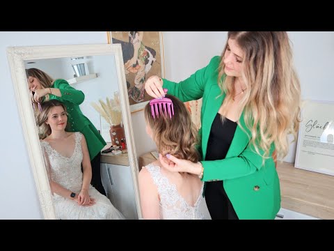 ASMR Perfectionist Hair Fixing & Styling 👰 Bridal Studio | Real Person 'Unintentional' Roleplay