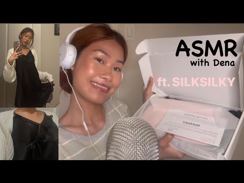 asmr - triggers using only ME❤️ ft. SILKSILKY (clothes scratching, collarbone tapping, face tracing)