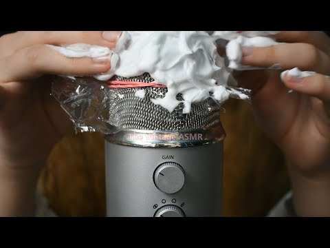 [ASMR] Shaving Cream x Tapping Sounds ♥ (Layered Ear to Ear ASMR)