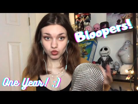 ASMR Bloopers! | Warning: Loud & Not Really ASMR... | One Year Channel Anniversary 🎉