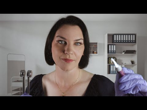 ASMR Something In Your Ear (object removal, hearing tests, tuning fork, medical roleplay)