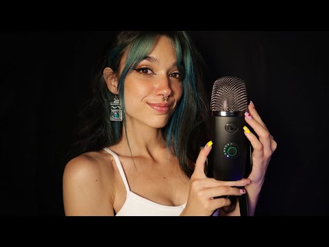 ASMR | Blue Yeti Triggers ✨ Whispers, Mouth Sounds, Tapping para dormir