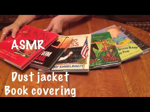 ASMR Dust Jackets/Book covering/Acetate crinkles (No talking)