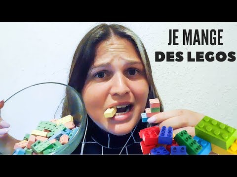 ASMR FRANÇAIS⎪JE MANGE DES LEGOS 😋 / Eating Edible Legos - Eating Sounds