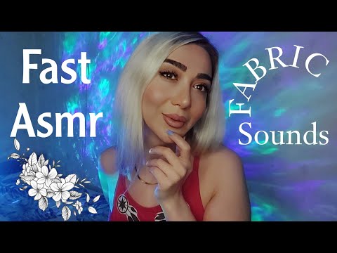ASMR Fast and aggressive ( Fabric sounds + mic triggers + mouth Sounds etc )