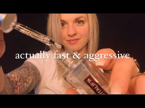 fast & aggressive ASMR | doing your skincare (tapping/scratching, personal attention, ring sounds)