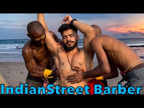 Secret Of IndianStreet Barber Massage Technique | Best Street Massage In India by Chamunda Brothers