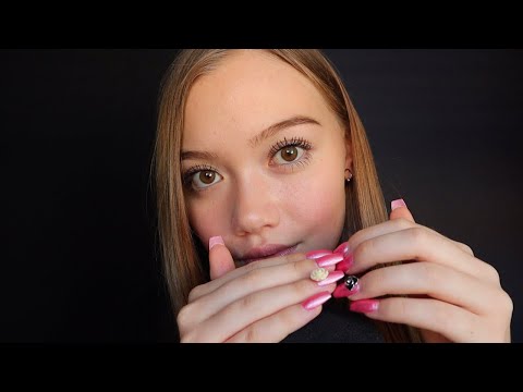 ASMR Sensitive Cupped Mouth Sounds + Nail Tapping (For Sleep)