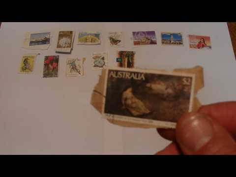 ASMR - Stamps - Australian Accent - Describing Australian Postage Stamps in a Quiet Whisper