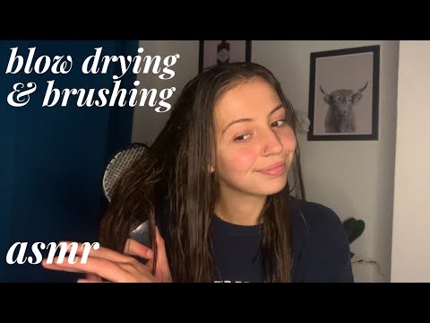 ASMR - Blow Drying & Hair Brushing