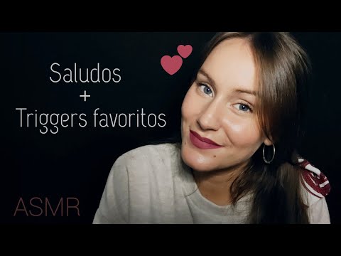 ASMR🎧 Saludándoles con sus Sonidos Favoritos (#1 parte)❤️🥰 - ASMR en Español - asmr con Elena