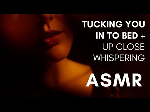 ASMR For Anxiety 😌 TUCKING YOU IN TO BED/up close soft whispers/personal attention/facial massage 💗