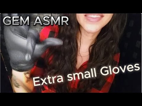 {ASMR} Black small gloves