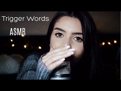 ASMR Trigger Words ✨ Mic Scratching, Hand Movements to Make You Sleep  (relax, sleep, tingly)