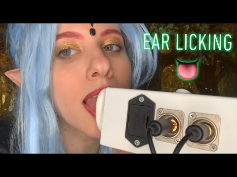 ASMR | Elf Glitter Ear Eating 👅 No talking, kisses, mouth sounds, intense binaural