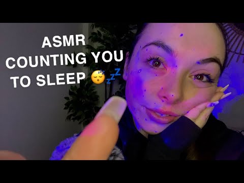ASMR COUNTING YOU TO SLEEP | INAUDIBLE WHISPERING + MOUTH SOUNDS
