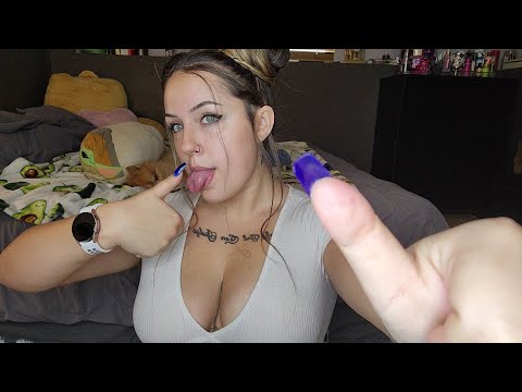 ASMR- Spit Painting & Mouth Sounds!!!!!!