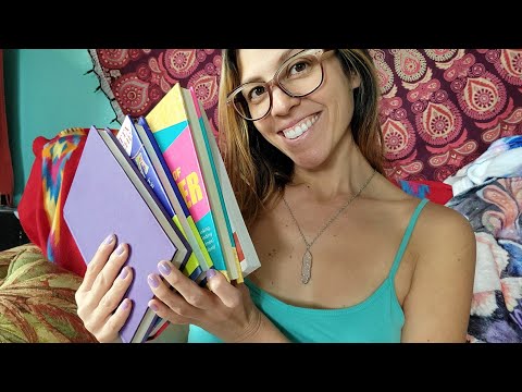 ASMR - sharing some self-help books with you📚😊 book tapping, reading, soft whispering