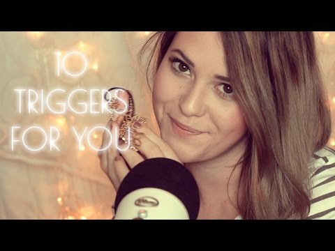 ASMR Einschlaf Trigger ♡ 10 Triggers to help you Sleep in German and English | softly spoken