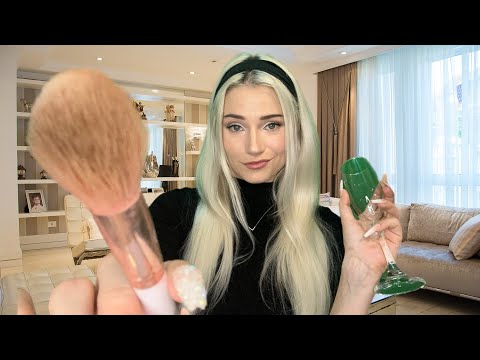 ASMR Russian Socialite (Con Artist) Does Your Makeup at a Party ("Inventing Anna" Roleplay, Accent)