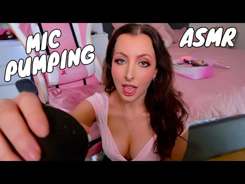 ASMR MIC PUMPING + SCRATCHING + RUBBING | fast and slow microphone pumping and scratching
