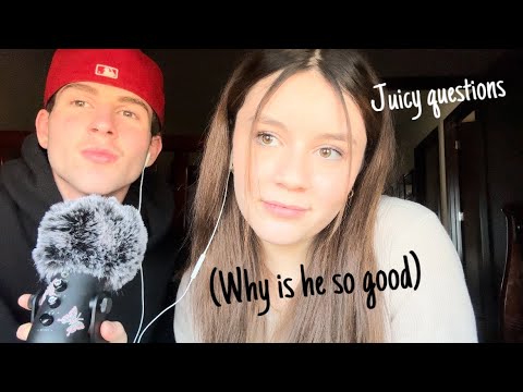 My bf does ASMR for the first time..