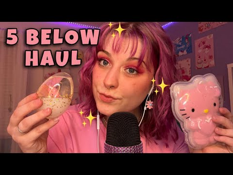 ASMR Tingly Crinkly Five Below Haul! Mystery Bags, Candy, and Squishmallows! PLUS NEW HAIIRRR ✨💗🐙
