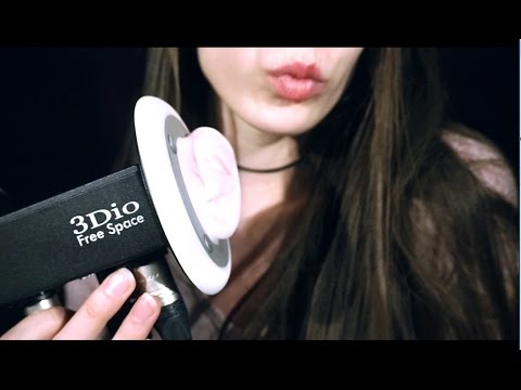 ASMR Eating 3Dio Mic Ears, Nibbles, Licking, Chewing, Mouth Sounds, Whispers