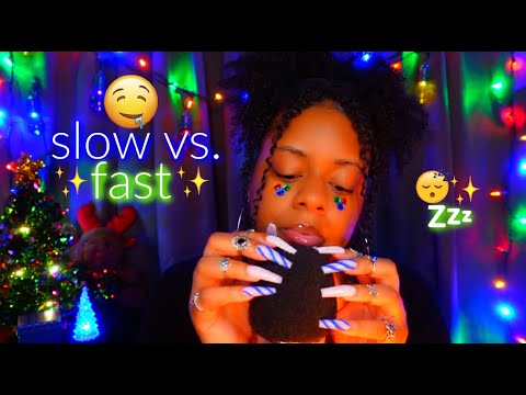 ASMR ✨SLOW VS. FAST MOUTH SOUNDS 🤤♡ + MIC SCRATCHING TO GIVE YOU SOOO MANY TINGLES 😴✨(amazing)