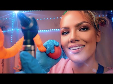 ASMR Most Intense Detailed Ear Cleaning and Otoscope Inspection EVER ! Binaural beats, Ear Picking