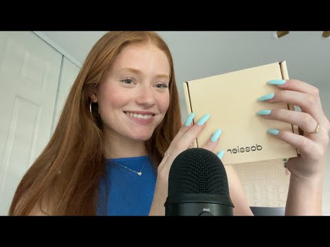 asmr dossier haul! (tapping + scratching)
