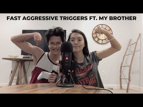ASMR | Brother Tries Fast ASMR | random tingly intense mic triggers, tapping, hand sounds