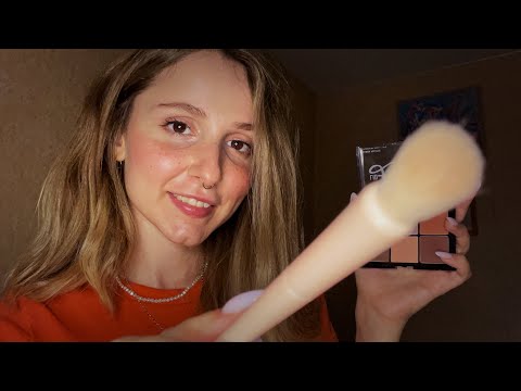 ASMR best friend does your MAKEUP  💄 no talking personal attention