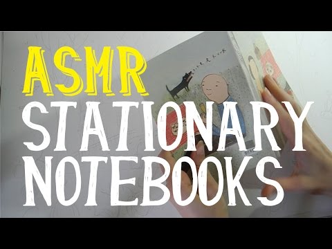 ASMR Stationary and Notebooks from all around the World | Whispering